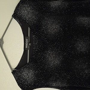 Briggs | Sparkle Black Sleeveless Tank Size 3X